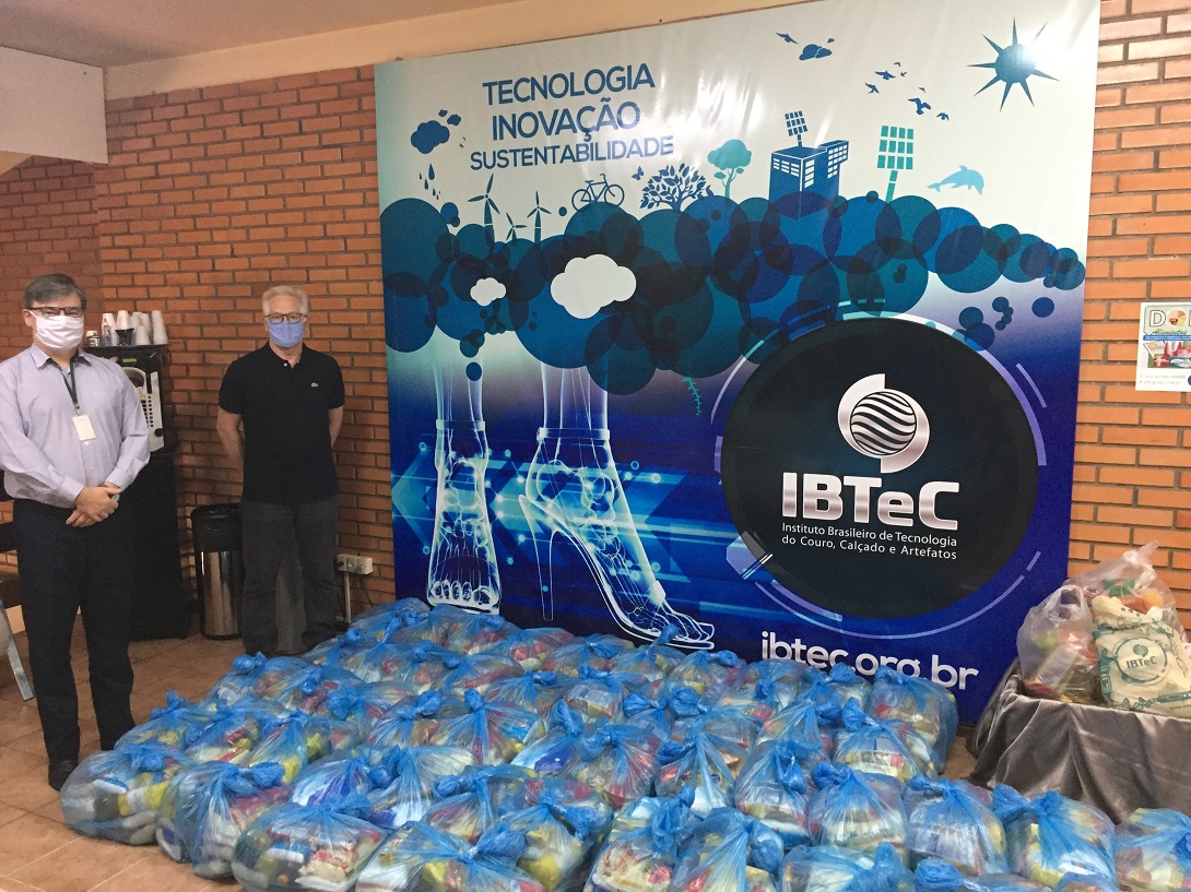 IBTeC doa cestas básicas a instituições de Novo Hamburgo, faz campanha de doação de sangue e produz 10.000 máscaras, em parceria com Calçados Conforto
