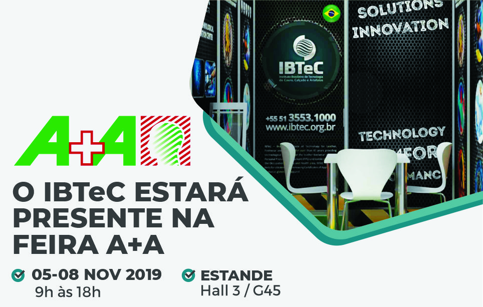IBTeC terá estande na A+A, maior feira de segurança e saúde no trabalho do mundo, de 5 a 8 de novembro, em Düsseldorf-Alemanha