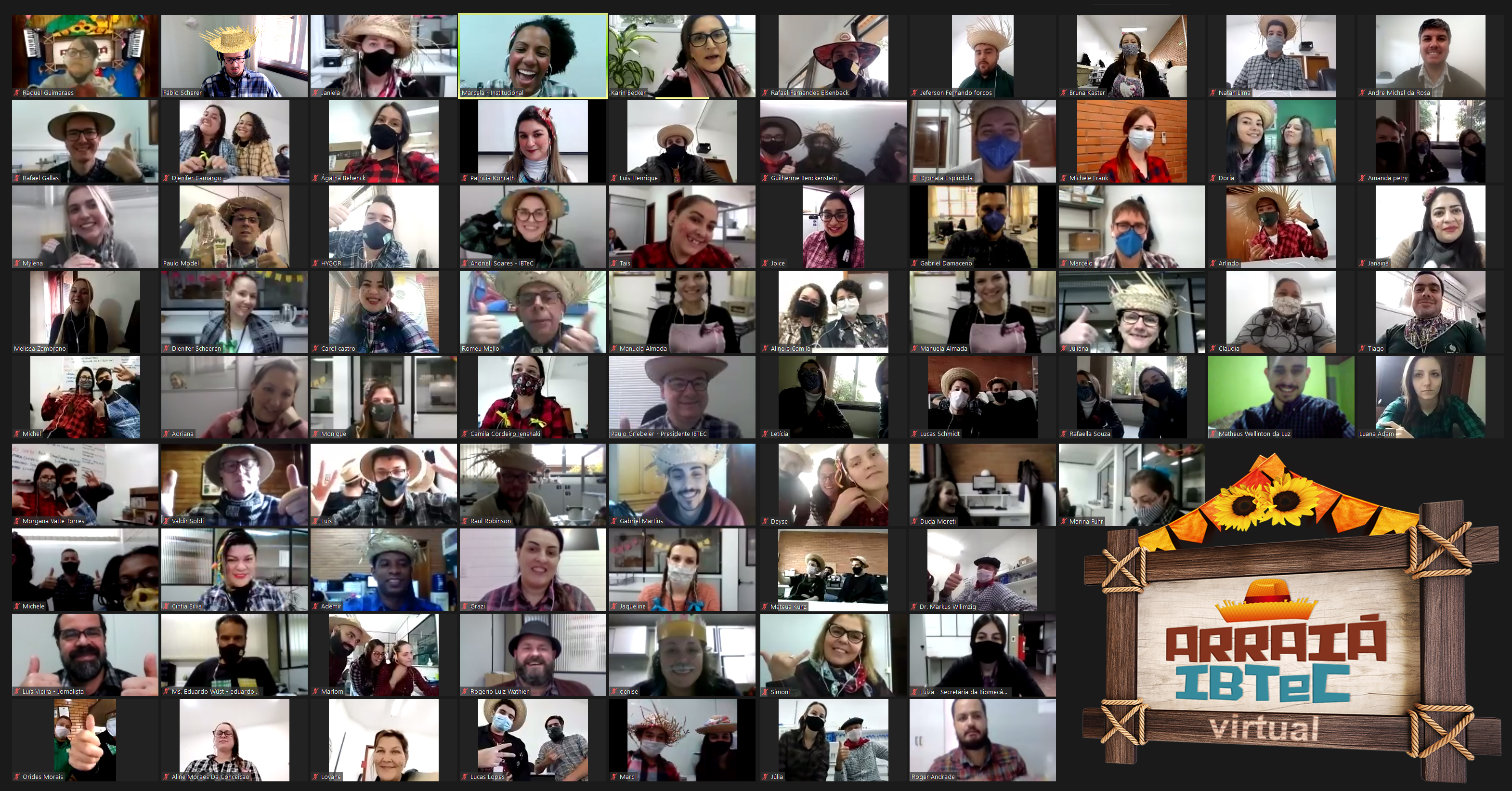 IBTeC inova, e reúne equipe em integração virtual