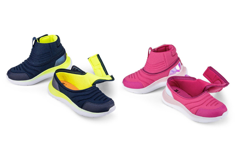 Bibi desenvolve tênis para crianças que fazem uso de órtese