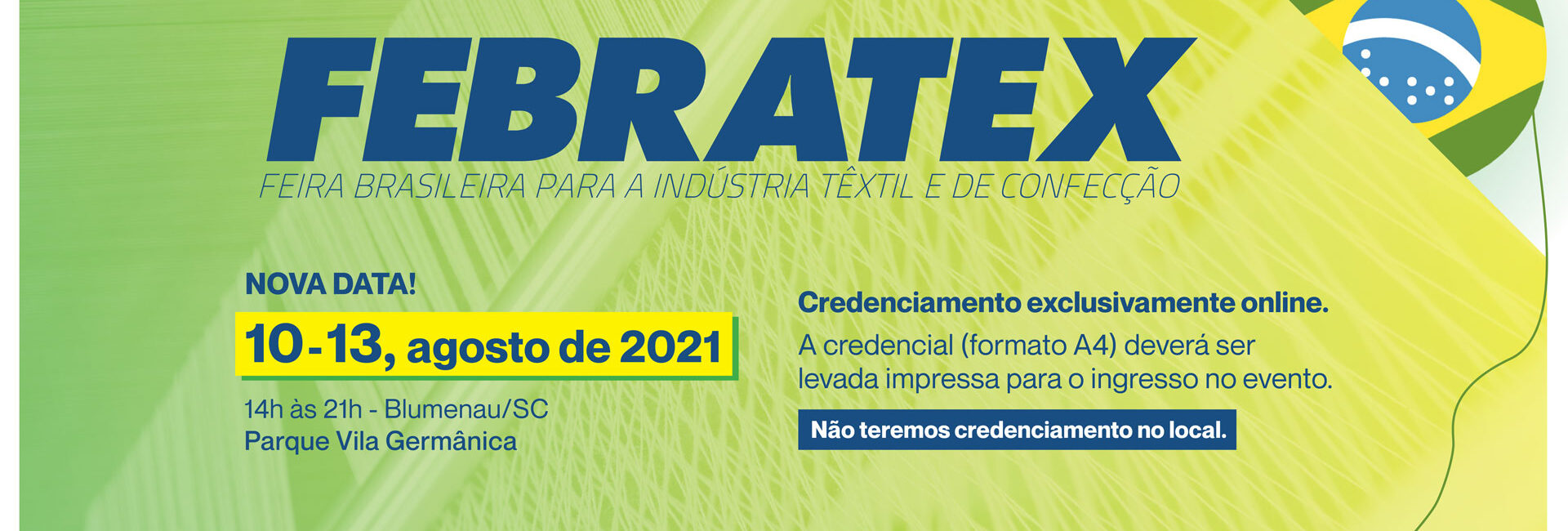 Febratex será de 10 a 13 de agosto