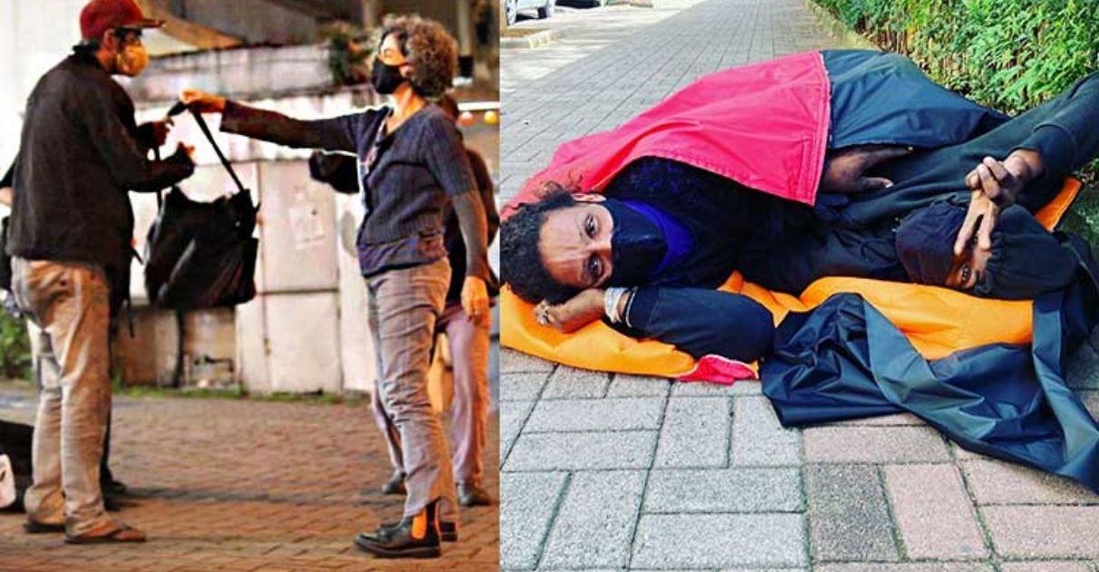 Solidariedade: Estilista cria saco de dormir impermeável que pode ser carregado para pessoas em situação de rua