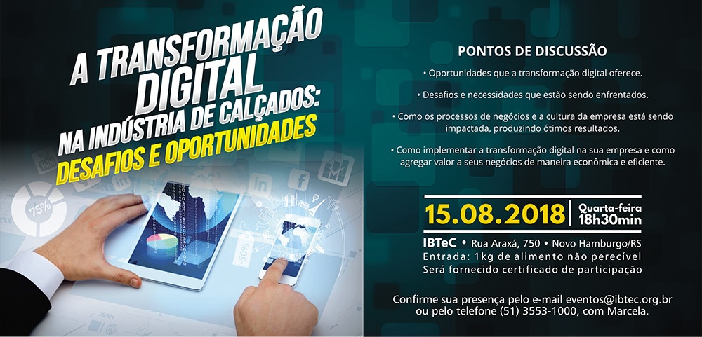 Gestor de comunicação digital apontará caminhos para a conexão na indústria calçadista, no Happy Hour com Tecnologia, dia 15 de agosto