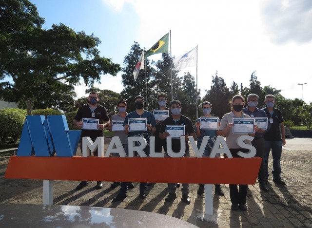 Equipe da empresa Marluvas que participou do treinamento on line