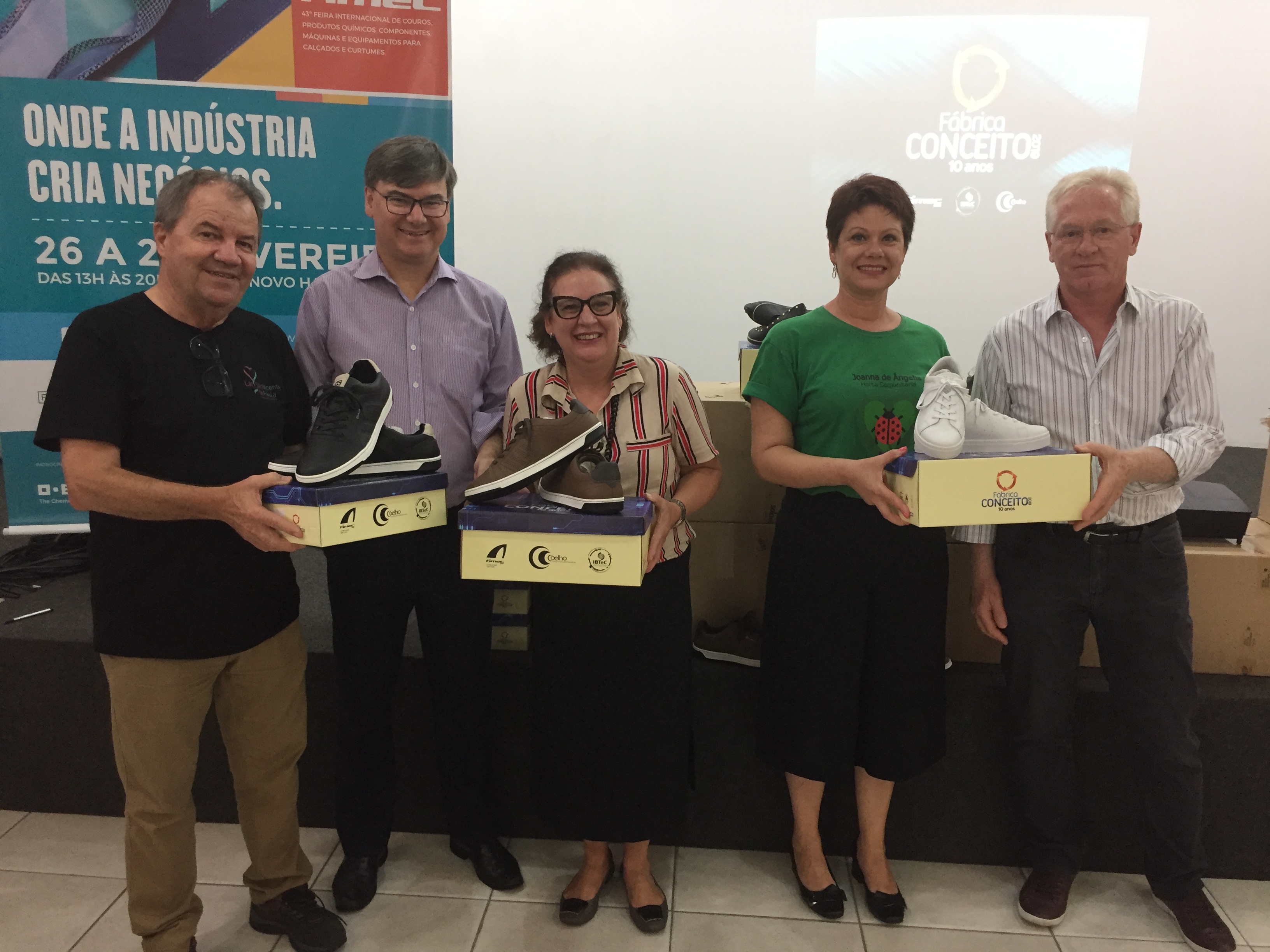 Calçados produzidos na Fimec 2019 são doados para instituições sociais