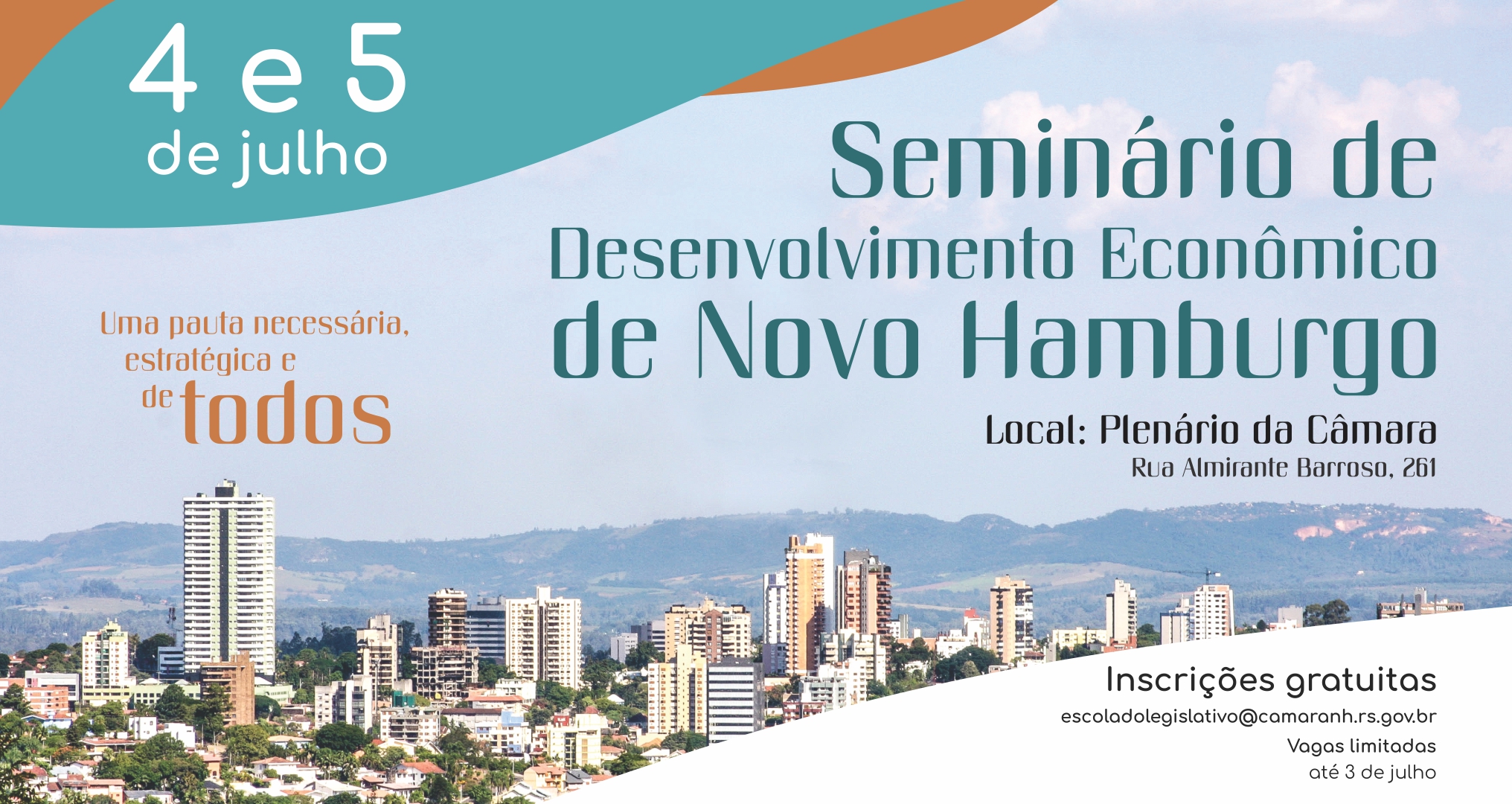 Câmara de Novo Hamburgo realiza Seminário de Desenvolvimento Econômico