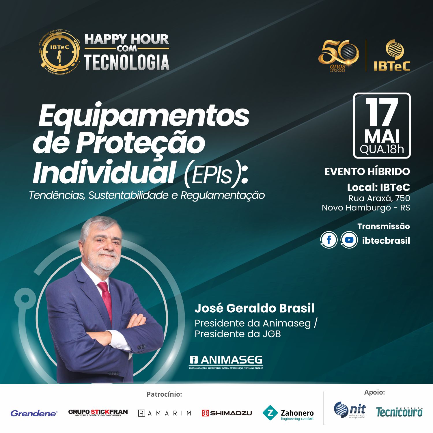 Evento HÍBRIDO! Equipamentos de Proteção Individual (EPIs): Tendências, sustentabilidade e regulamentação