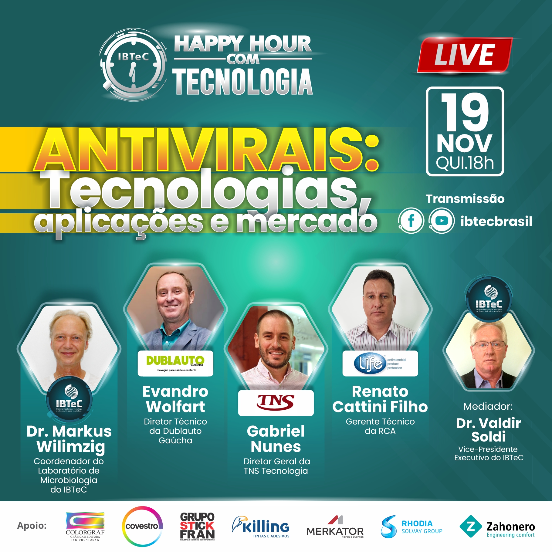 LIVE! Antivirais: Tecnologias, aplicações e mercado