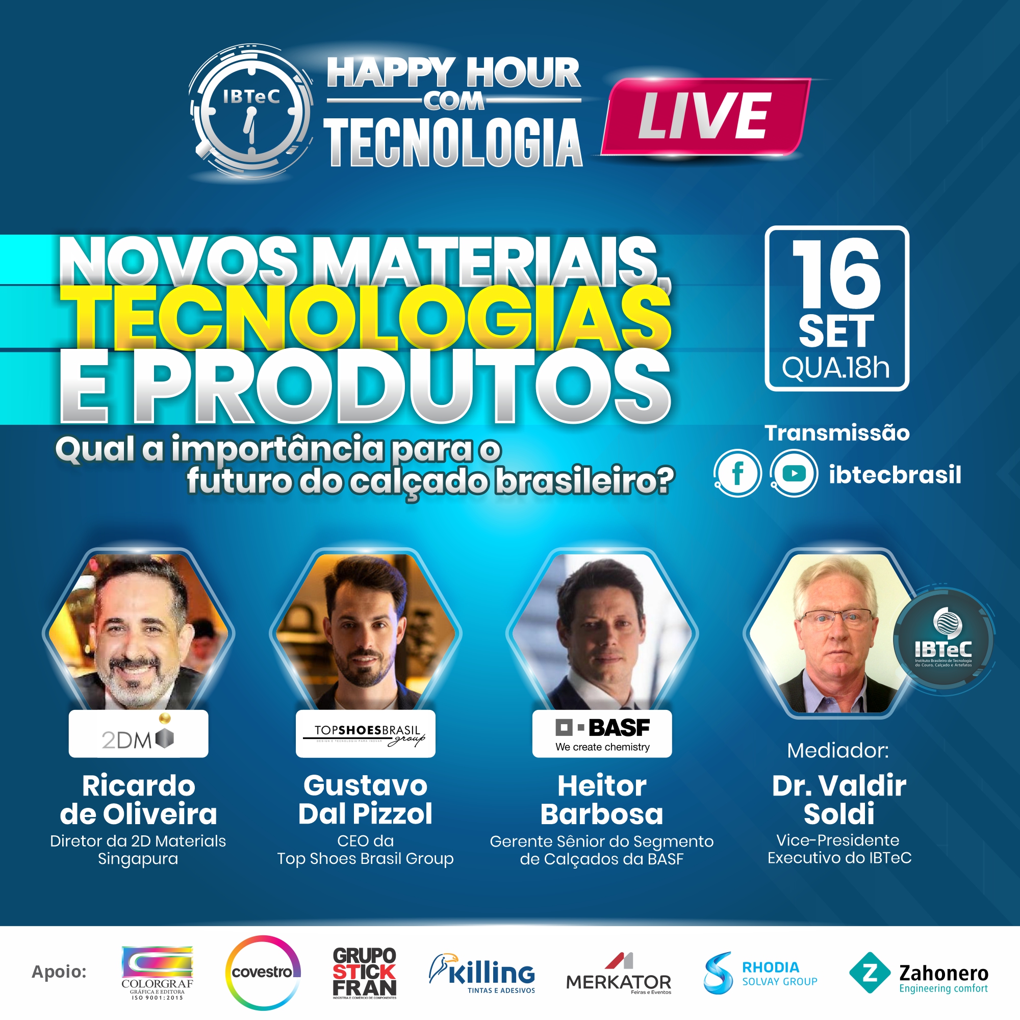 LIVE! Novos materiais, tecnologias e produtos: Qual a importância para o futuro do calçado brasileiro?